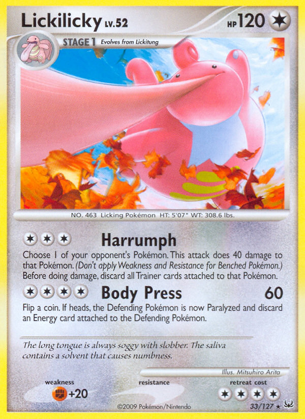 Lickilicky — illustrated card