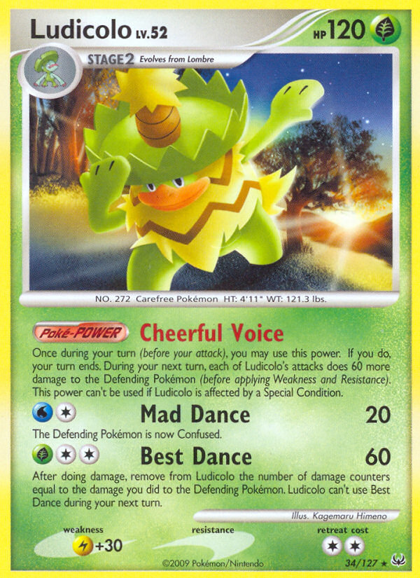 Ludicolo — illustrated card
