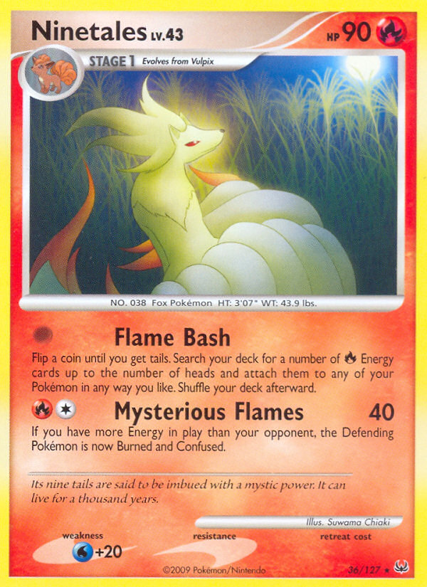 Ninetales — illustrated card