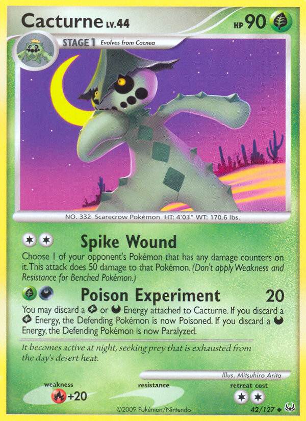 Cacturne — illustrated card