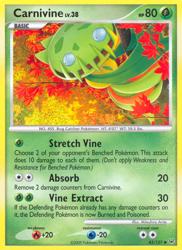 Carnivine — illustrated card