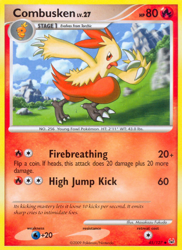 Combusken — illustrated card