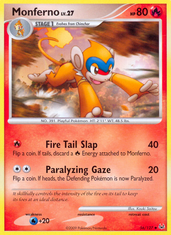 Monferno — illustrated card