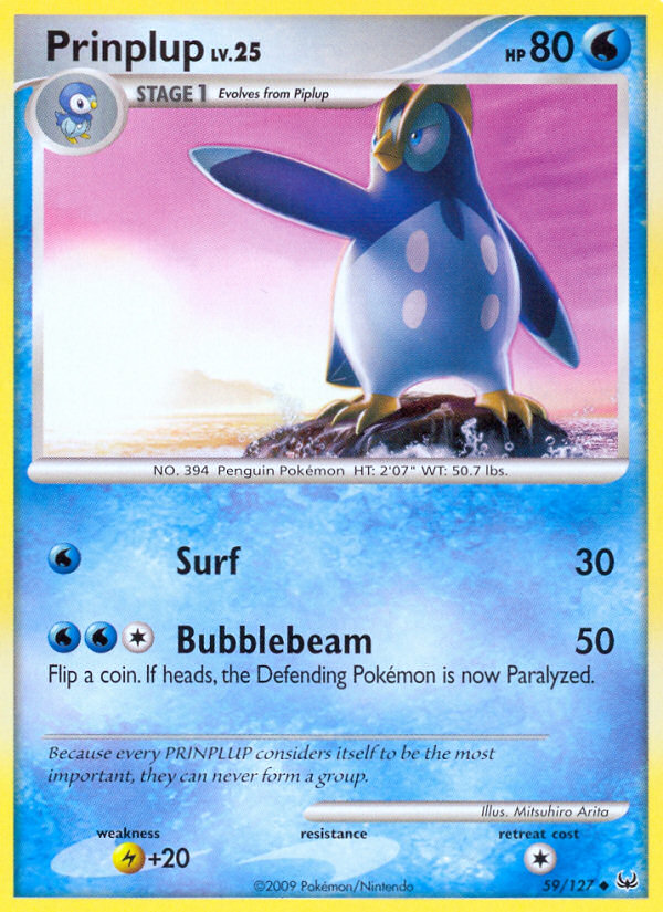 Prinplup — illustrated card
