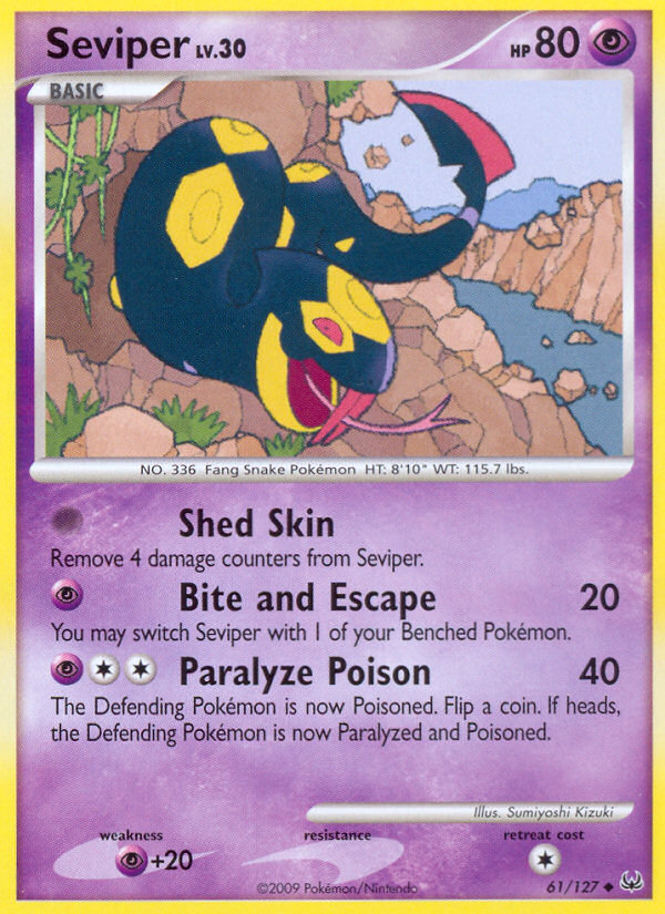 Seviper — illustrated card