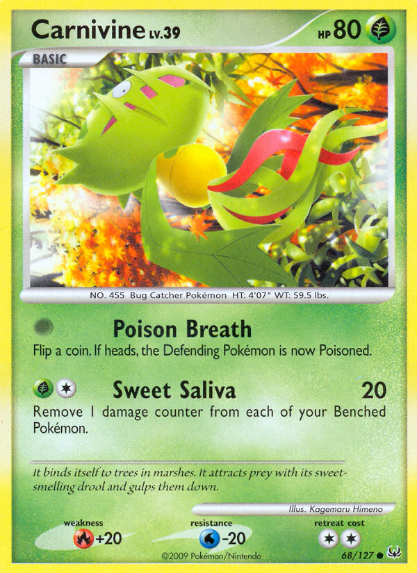 Carnivine — illustrated card