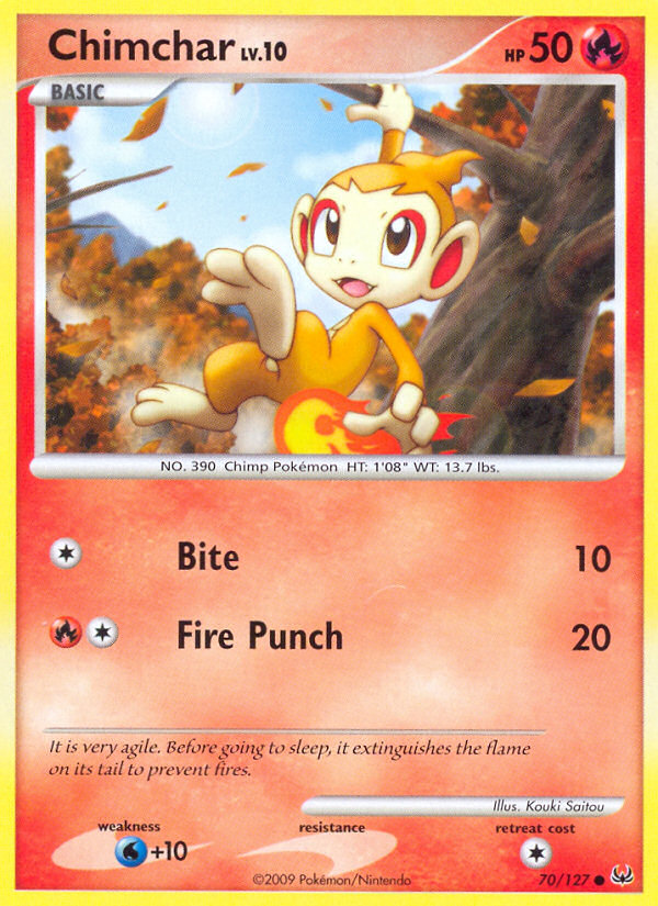 Chimchar — illustrated card