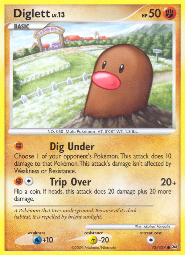 Diglett — illustrated card