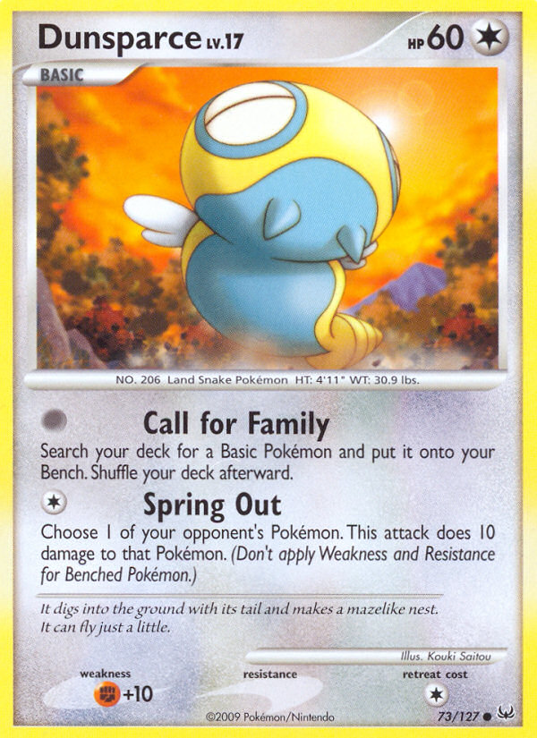 Dunsparce — illustrated card