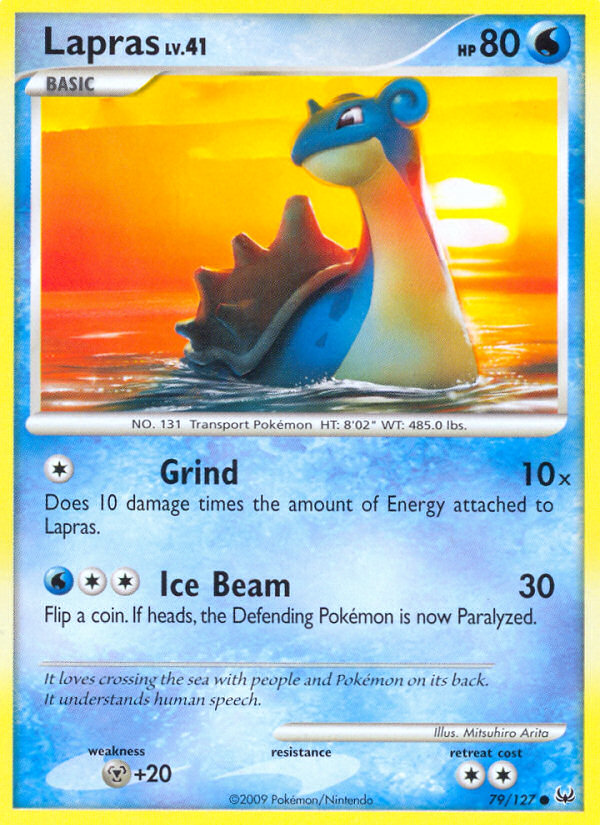 Lapras — illustrated card