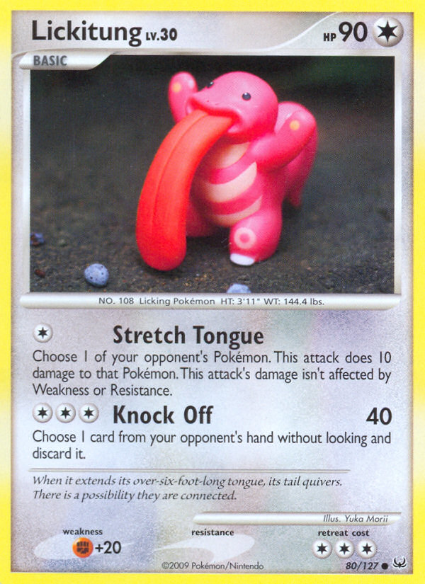 Lickitung — illustrated card
