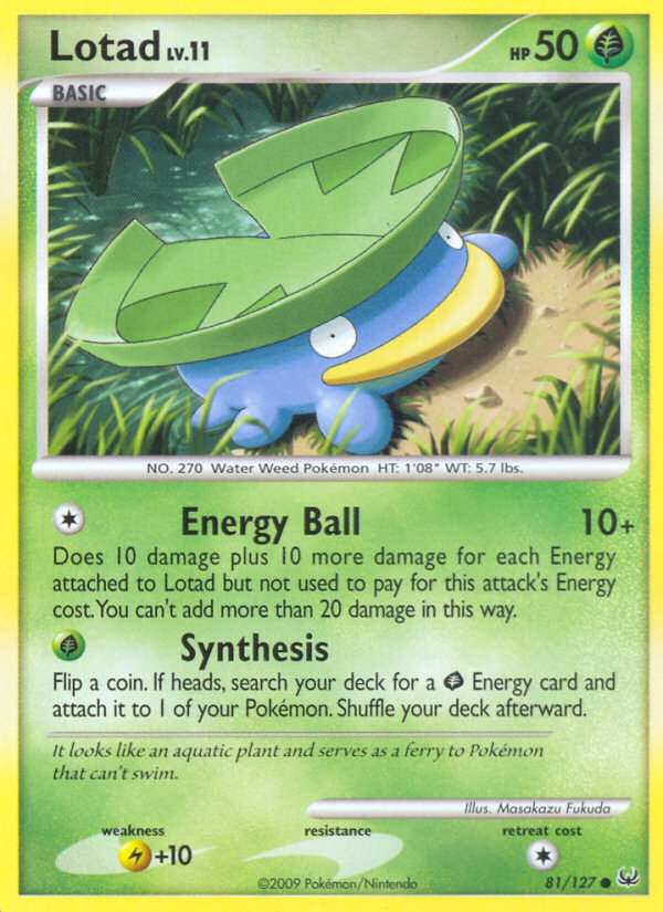 Lotad — illustrated card