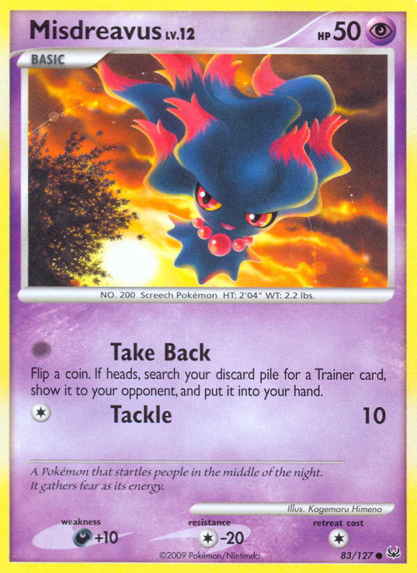 Misdreavus — illustrated card
