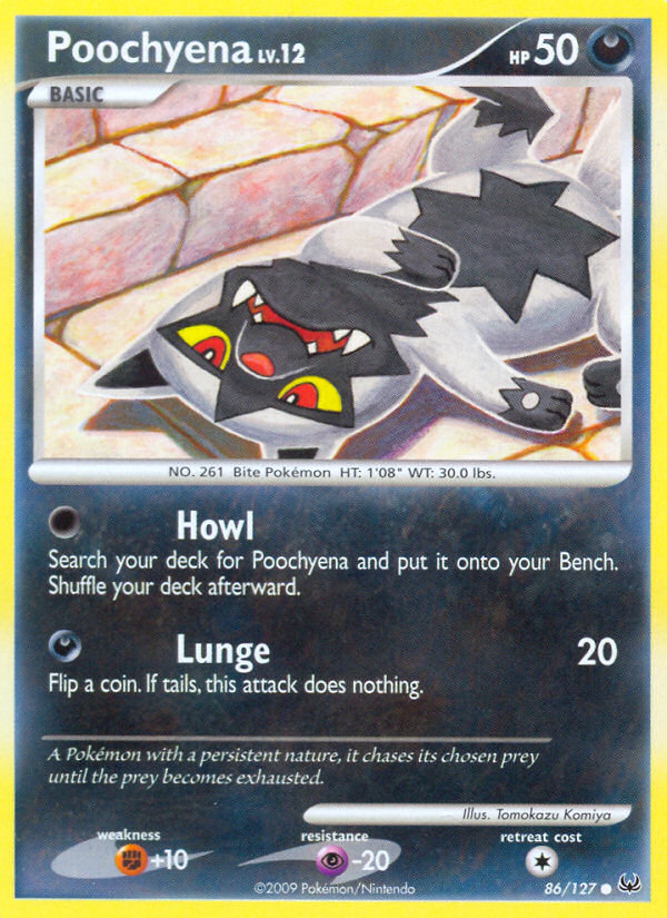 Poochyena — illustrated card