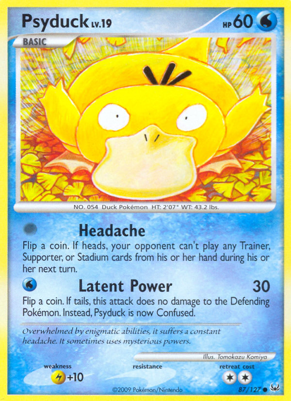 Psyduck — illustrated card