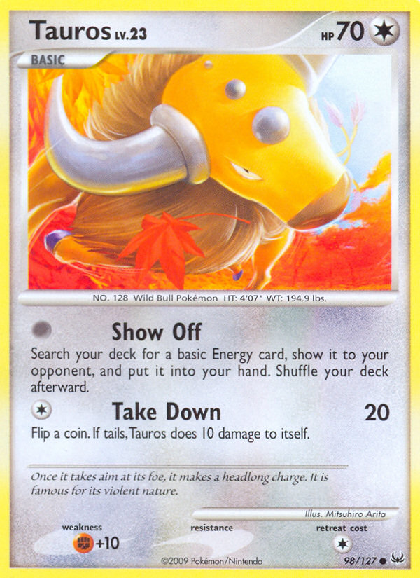 Tauros — illustrated card