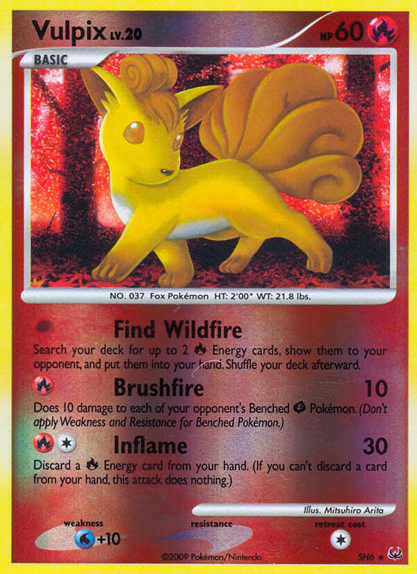 Vulpix — illustrated card