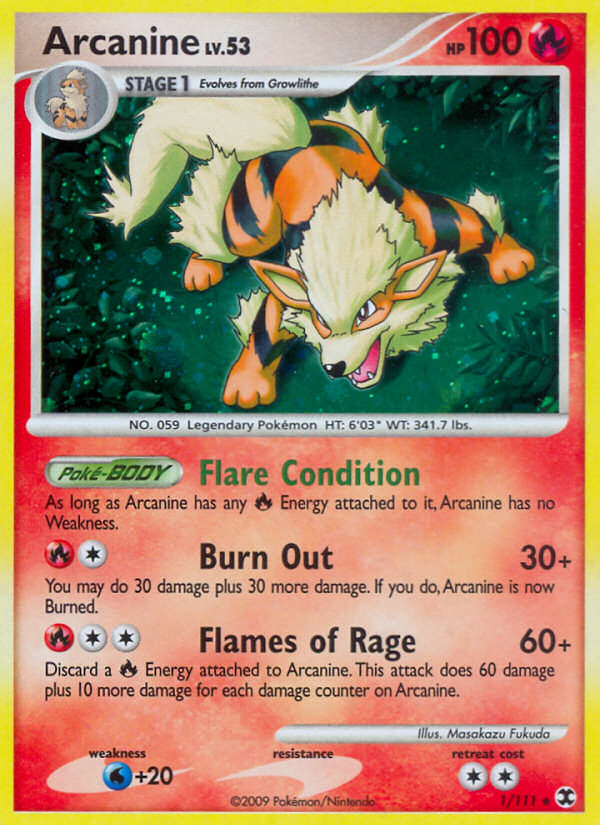 Arcanine — illustrated card