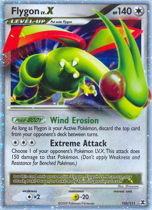 Flygon LV.X — illustrated card