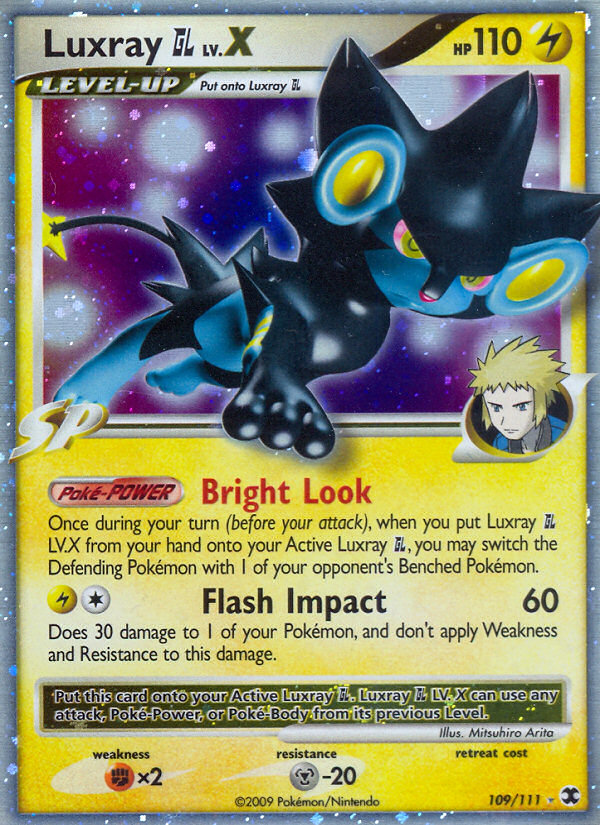 Luxray GL LV.X — illustrated card