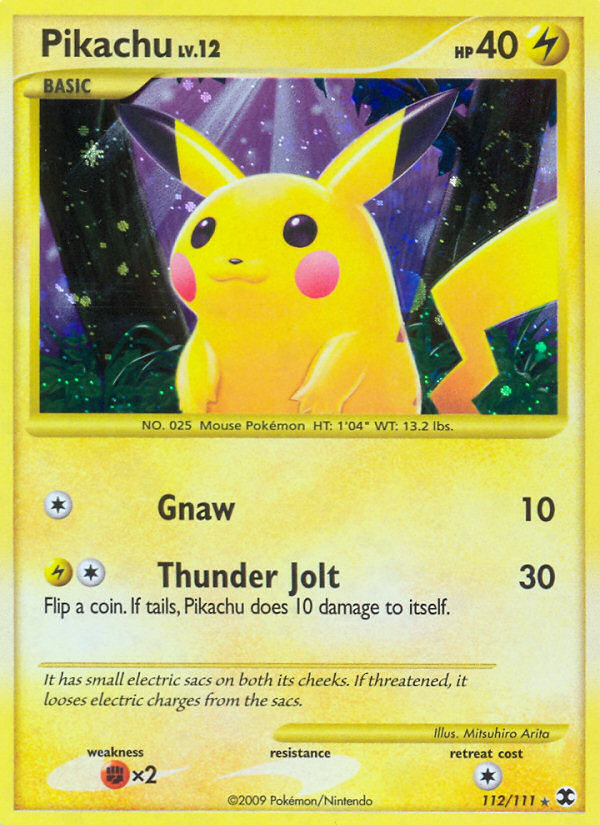 Pikachu — illustrated card