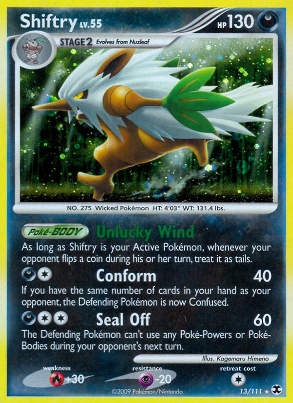 Shiftry — illustrated card