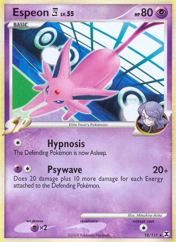 Espeon E4 — illustrated card