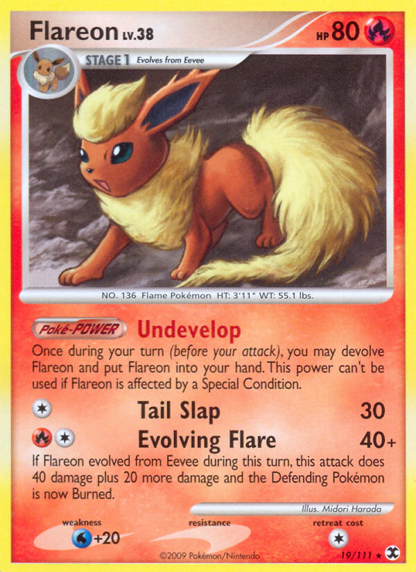 Flareon — illustrated card