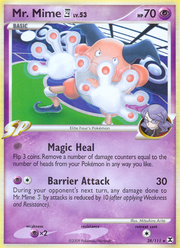 Mr. Mime E4 — illustrated card
