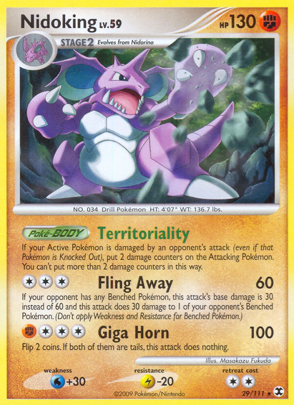 Nidoking — illustrated card