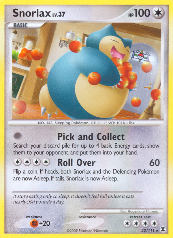 Snorlax — illustrated card