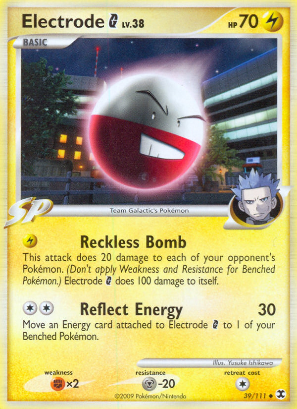 Electrode G — illustrated card