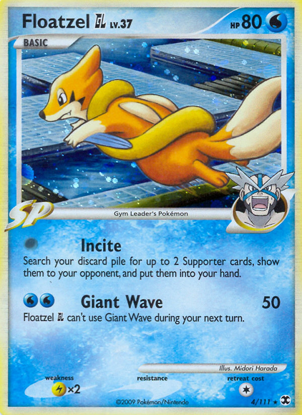 Floatzel GL — illustrated card