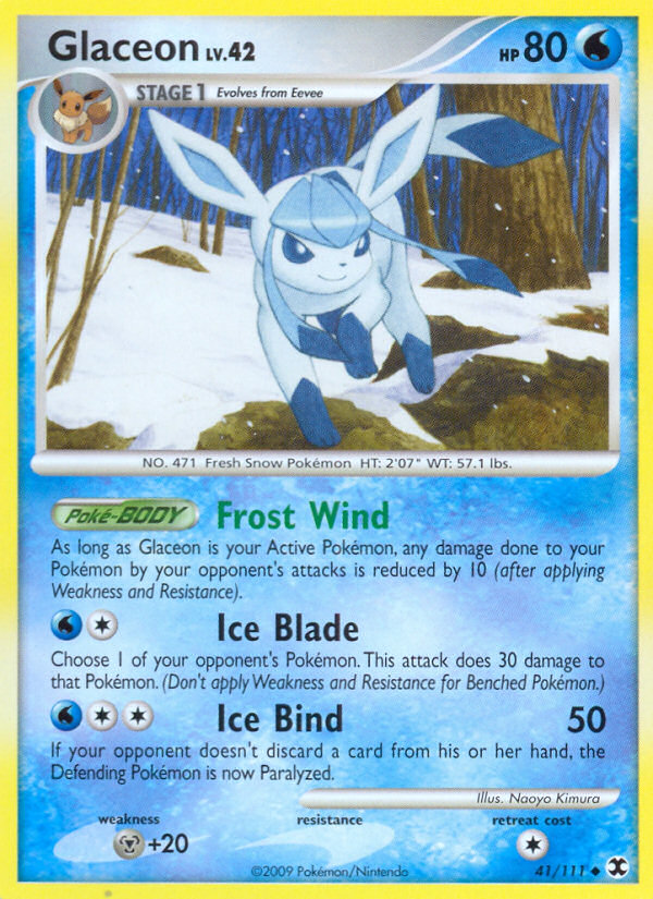 Glaceon — illustrated card