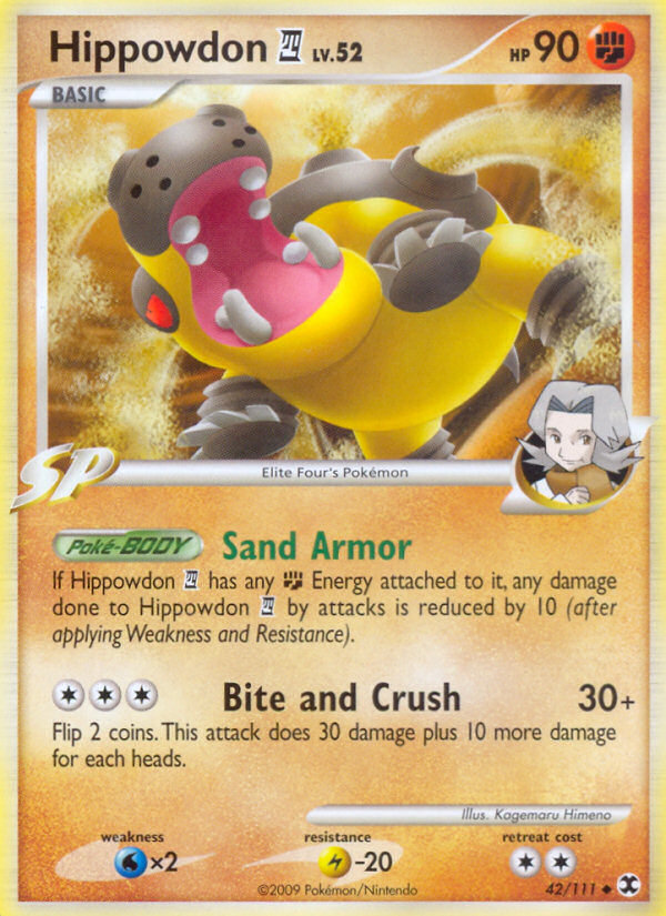 Hippowdon E4 — illustrated card