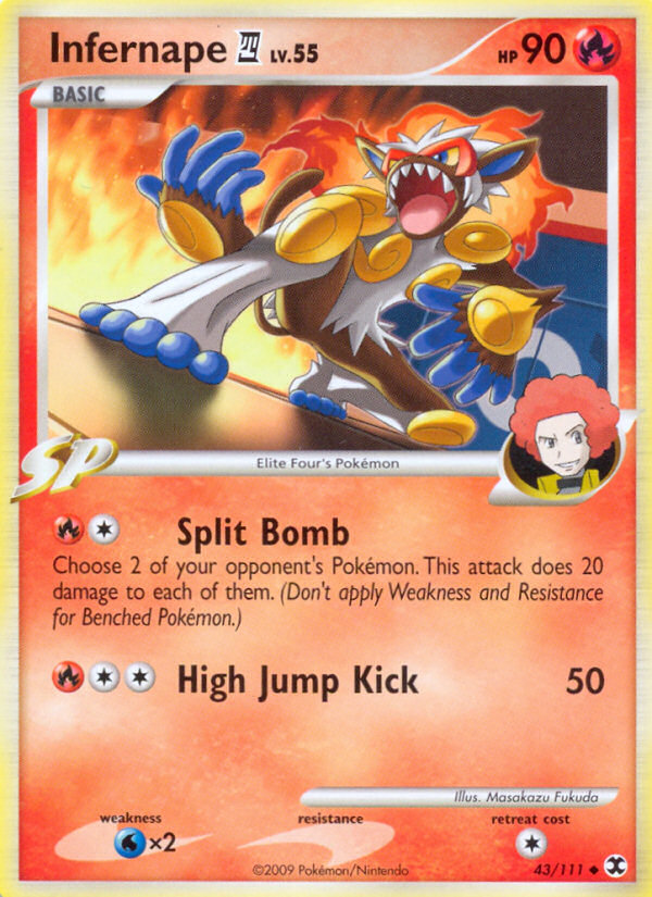 Infernape E4 — illustrated card