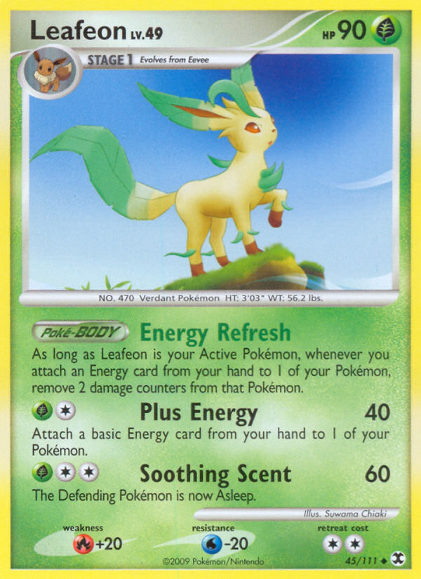 Leafeon — illustrated card