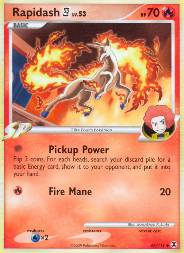 Rapidash E4 — illustrated card