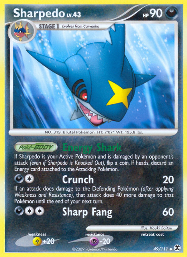 Sharpedo — illustrated card