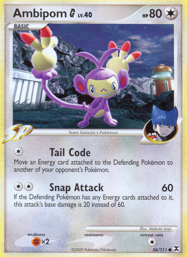 Ambipom G — illustrated card