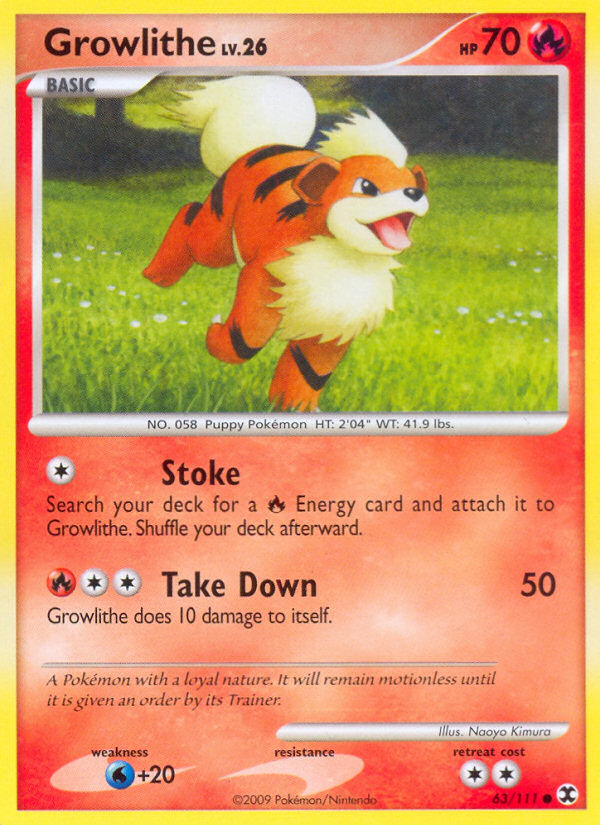 Growlithe — illustrated card