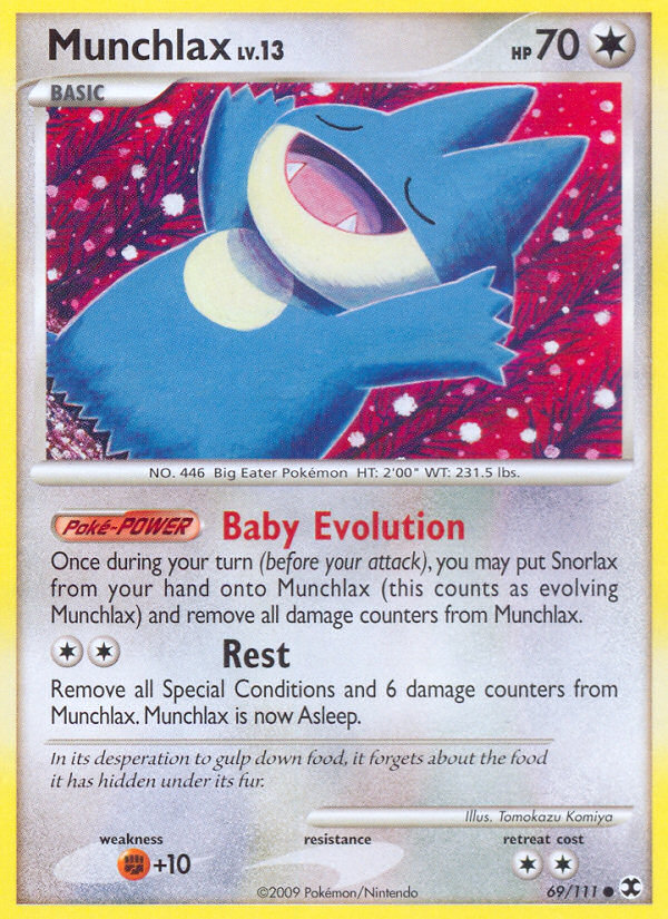 Munchlax — illustrated card