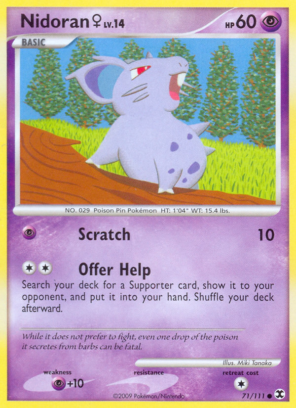 Nidoran ♀ — illustrated card