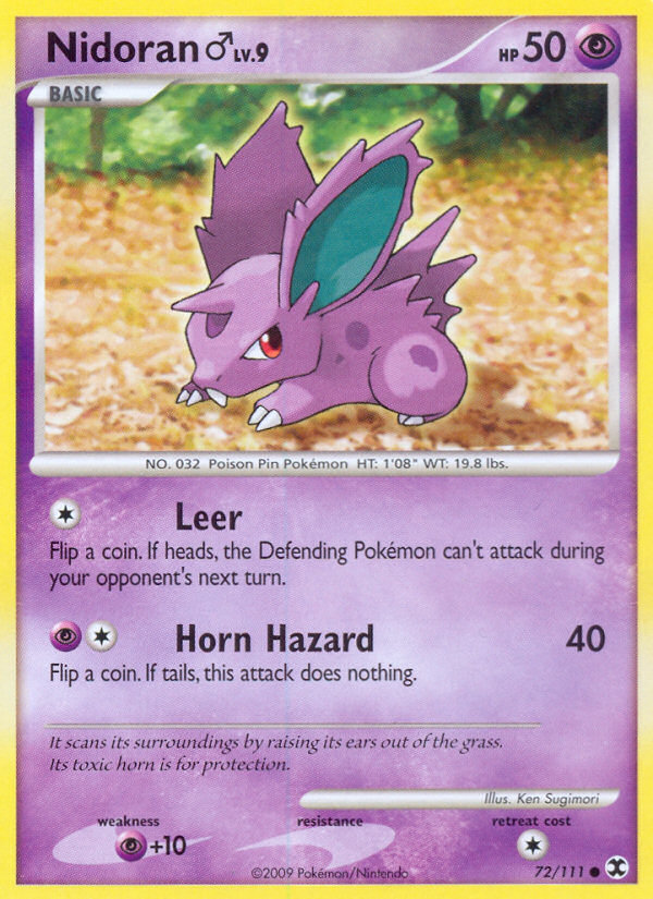 Nidoran ♂ — illustrated card