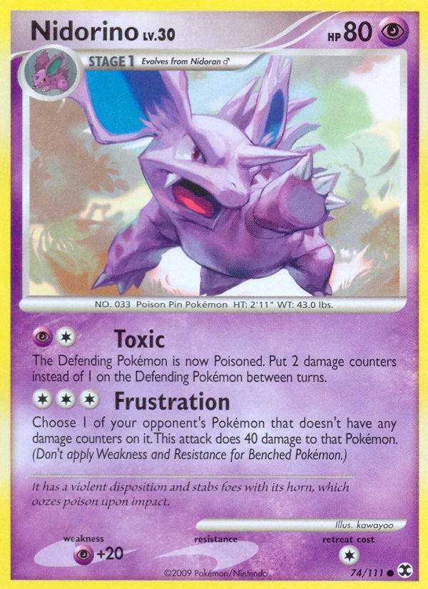 Nidorino — illustrated card