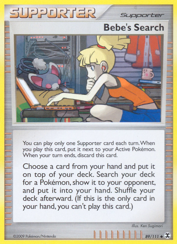 Bebe's Search — illustrated card