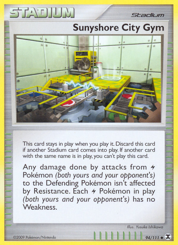 Sunyshore City Gym — illustrated card