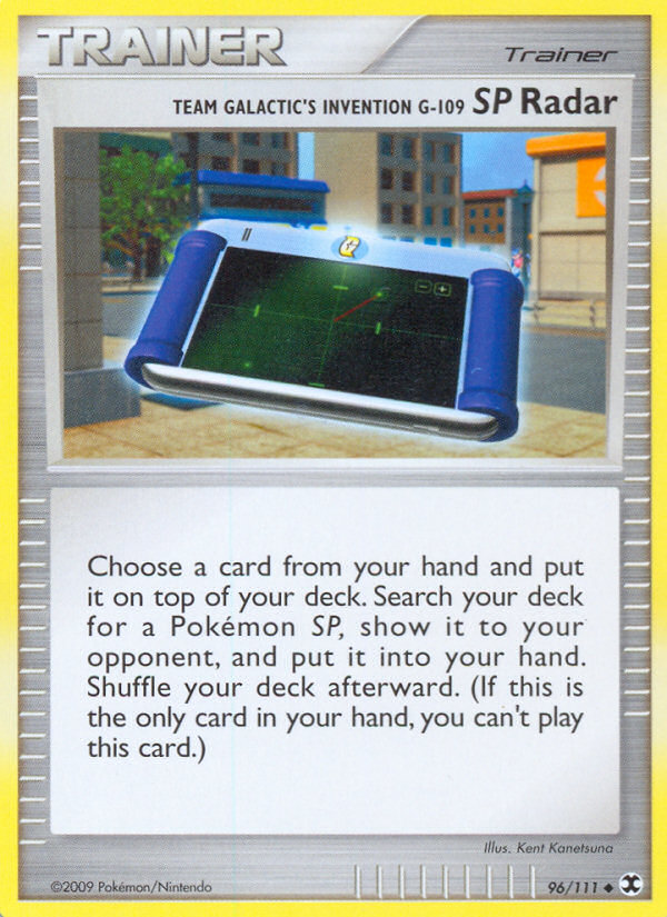 Team Galactic's Invention G-109 SP Radar — illustrated card