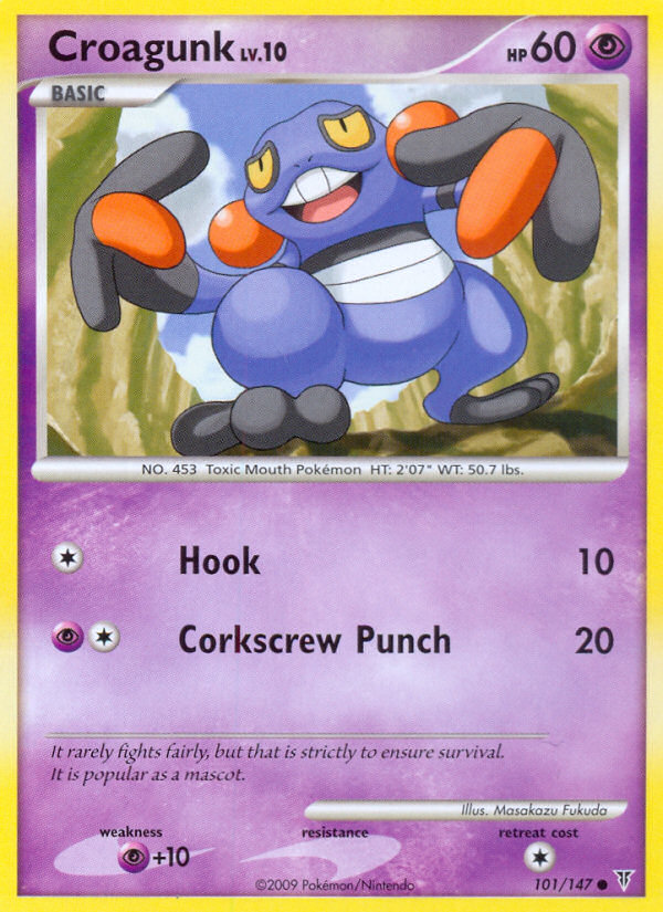 Croagunk — illustrated card