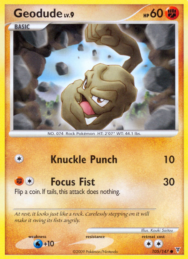Geodude — illustrated card